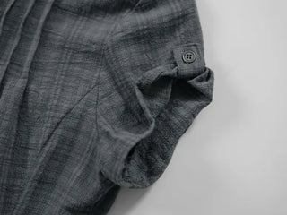 Caro Roll-up Vintage Check Pintuck Shirt