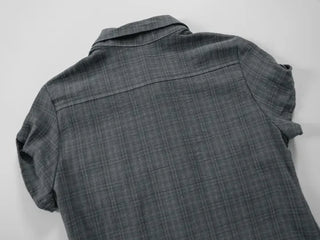 Caro Roll-up Vintage Check Pintuck Shirt