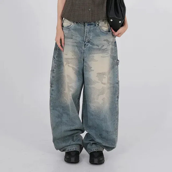 Tael Fade Camouflage Carpenter Denim Pants