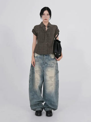 Tael Fade Camouflage Carpenter Denim Pants