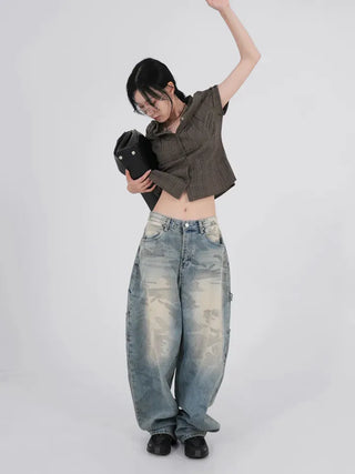 Tael Fade Camouflage Carpenter Denim Pants