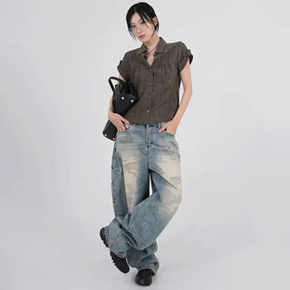 Tael Fade Camouflage Carpenter Denim Pants