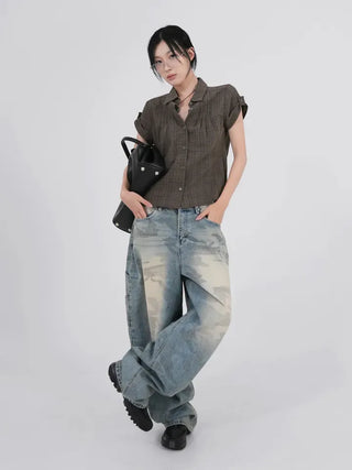Tael Fade Camouflage Carpenter Denim Pants