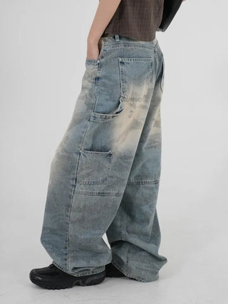 Tael Fade Camouflage Carpenter Denim Pants