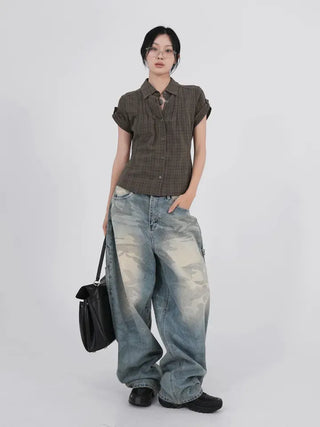 Tael Fade Camouflage Carpenter Denim Pants