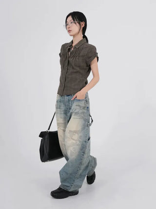Tael Fade Camouflage Carpenter Denim Pants