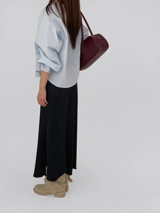 Quni Round Neck Pintuck Blouse