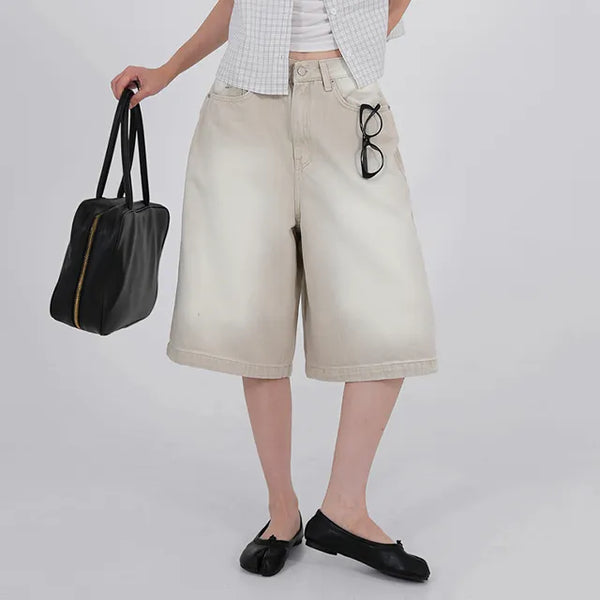 Soah Pale Beige Bermuda Pants