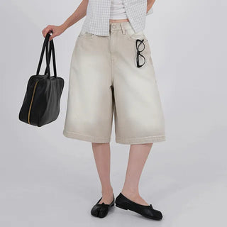Soah Pale Beige Bermuda Pants
