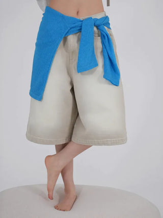 Soah Pale Beige Bermuda Pants