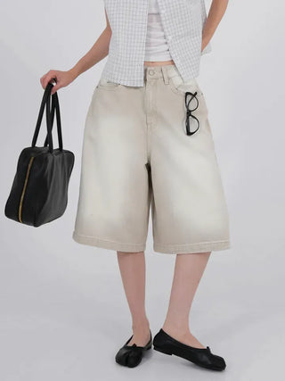 Soah Pale Beige Bermuda Pants