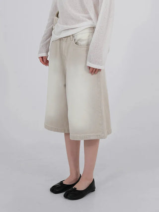 Soah Pale Beige Bermuda Pants