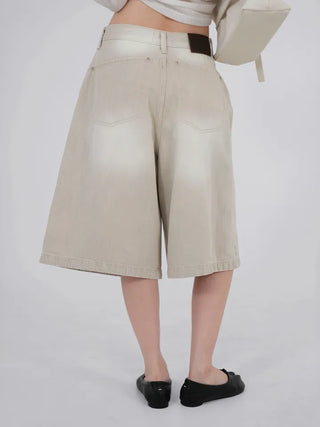 Soah Pale Beige Bermuda Pants