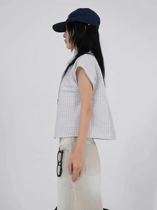 Dobe Drop Sleeve Small Check Shirt
