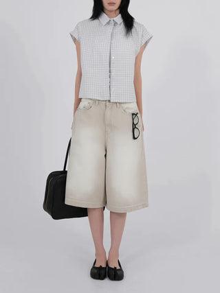 Dobe Drop Sleeve Small Check Shirt
