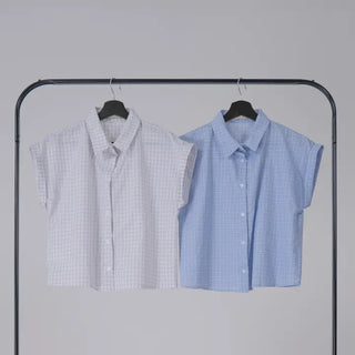 Dobe Drop Sleeve Small Check Shirt