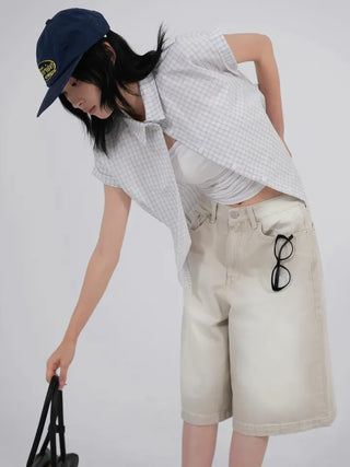 Dobe Drop Sleeve Small Check Shirt