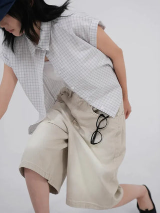 Dobe Drop Sleeve Small Check Shirt