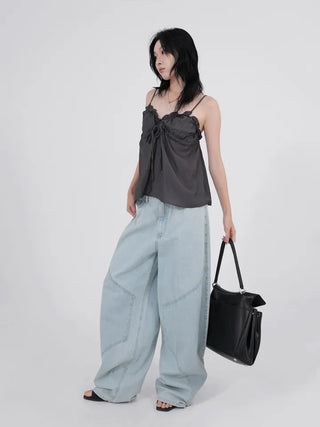 Hane Double Knee Ice Denim Pants