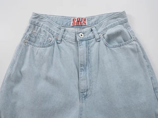 Hane Double Knee Ice Denim Pants