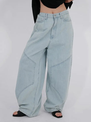 Hane Double Knee Ice Denim Pants