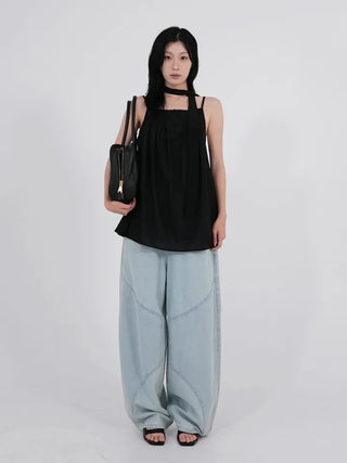 Hane Double Knee Ice Denim Pants