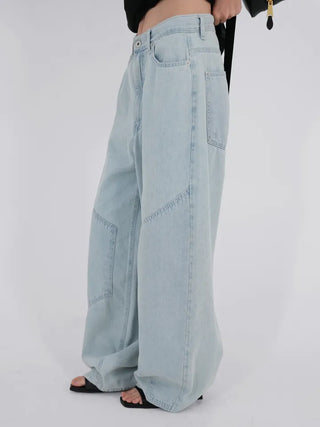 Hane Double Knee Ice Denim Pants