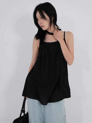 Ciel Diamond Long Sleeveless Blouse