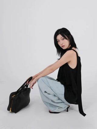 Ciel Diamond Long Sleeveless Blouse