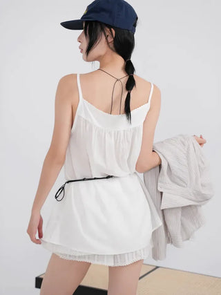 Ciel Diamond Long Sleeveless Blouse