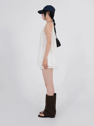 Ciel Diamond Long Sleeveless Blouse