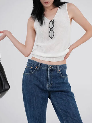 UL Basic V-Neck Sleeveless Knit