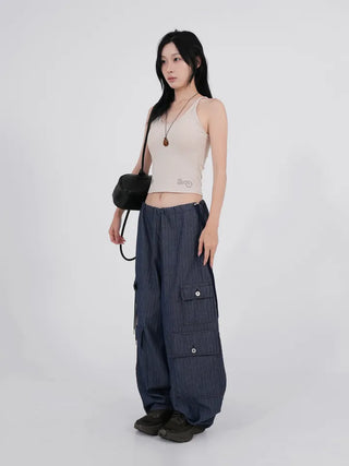 Rurti Beaded Ribbed Sleeveless Top