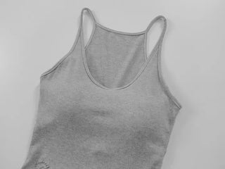 Rurti Beaded Ribbed Sleeveless Top