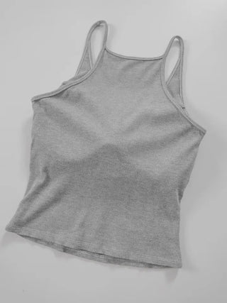 Rurti Beaded Ribbed Sleeveless Top