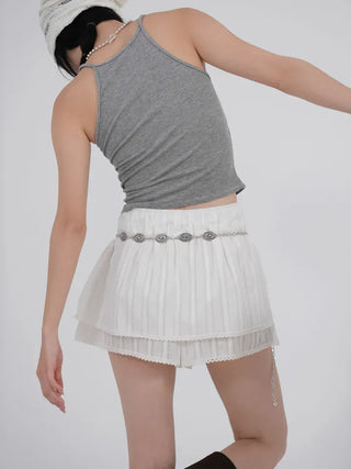 Rurti Beaded Ribbed Sleeveless Top
