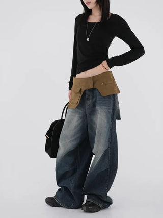 Bato Vintage Bag Denim Pants