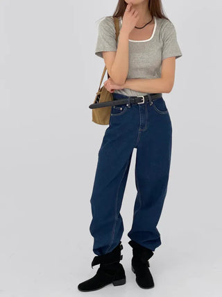 Dayin Semi-Tapered Denim Pants