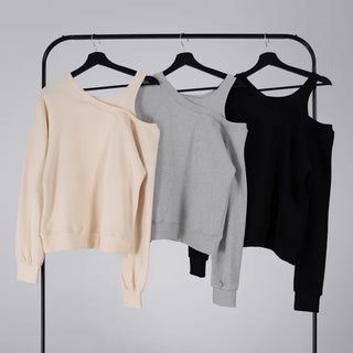 Zilla Loose Fit Off-Shoulder Sweatshirt