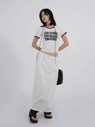 Mira Flowy Lace Short Sleeve