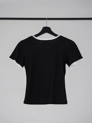 Mira Flowy Lace Short Sleeve