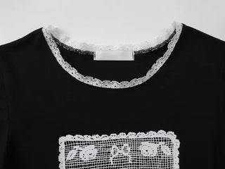 Mira Flowy Lace Short Sleeve
