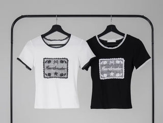Mira Flowy Lace Short Sleeve