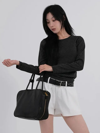 Bella Striped Color Block Tee