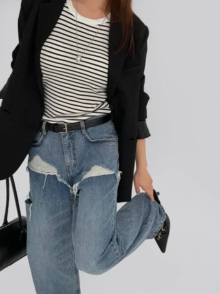 Chaki Two-Button Tailored Jacket Spring Outerwear