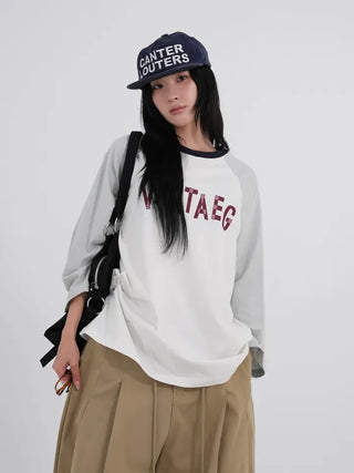 Dase 3/4 Sleeve Vintage Ringer Tee