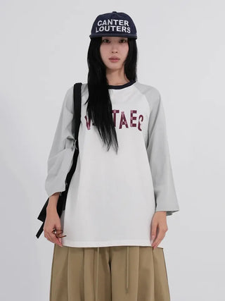 Dase 3/4 Sleeve Vintage Ringer Tee