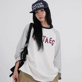 Dase 3/4 Sleeve Vintage Ringer Tee