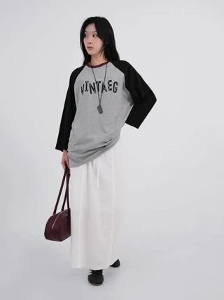 Dase 3/4 Sleeve Vintage Ringer Tee