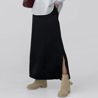 Celine Satin Long Skirt